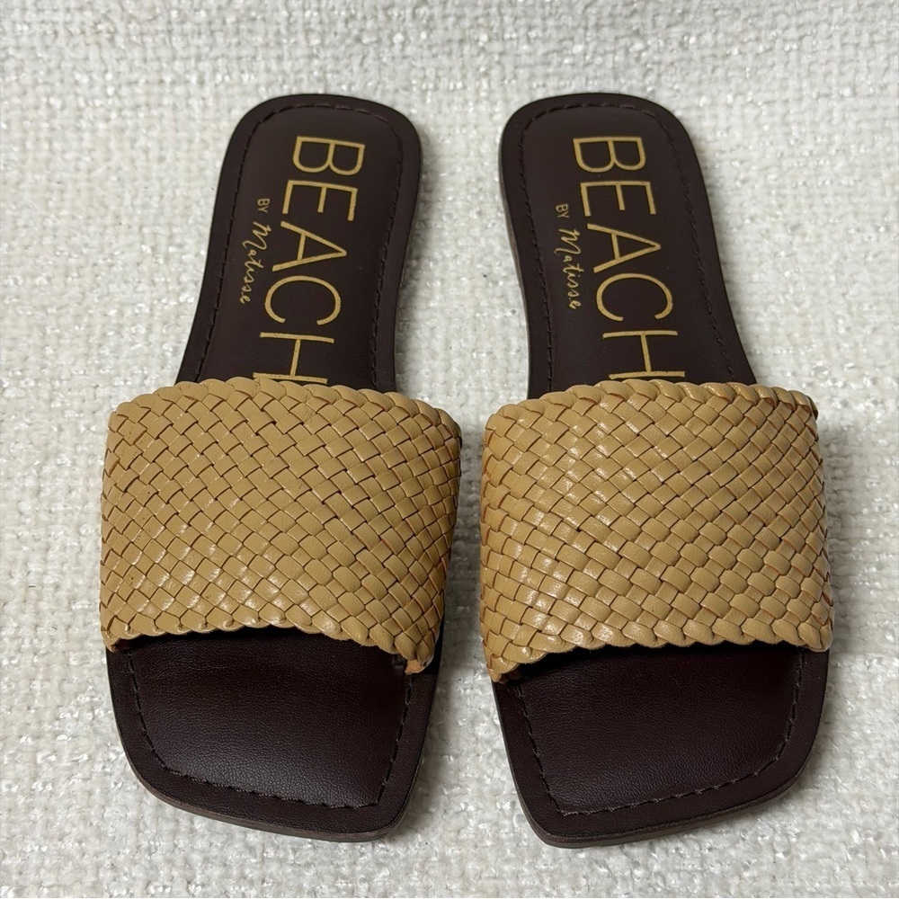 BEACH  by Matisse Brown Sandal ~ Women’s Size 6 M ~ Leather Upper